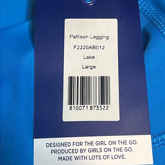 NWT ADDISON BAY blue leggings Size L - Picture 9 of 9